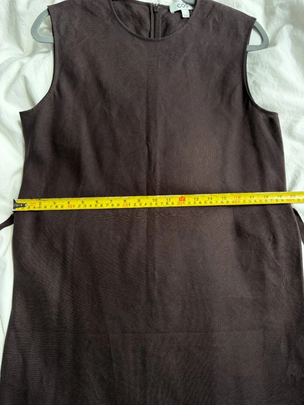 COS Dark Brown Sleeveless Maxi Dress - Picture 7 of 9